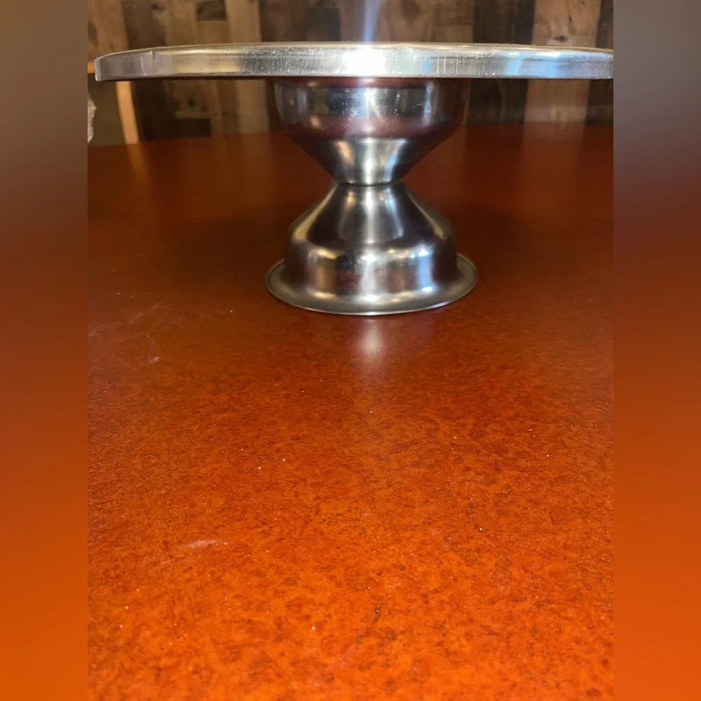 Stainless Steel 13” cake stand - Picture 4 of 5